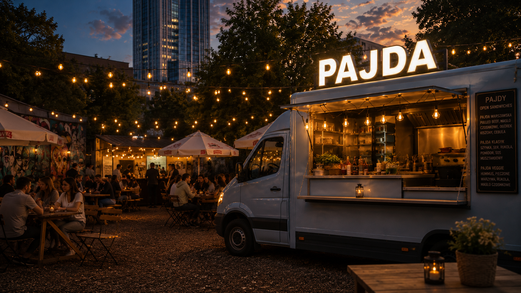 Foodtruck PAJDA w Wolna Wola Food Park w Warszawie